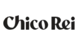 Logo Chico Rei com letras na cor preta.