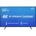 Smart TV LED 43'' Samsung 43RU7100 Ultra HD 4K com Conversor Digital 3 HDMI 2 USB Wi-Fi Hdr Premium Controle Remoto Único e Bluetooth