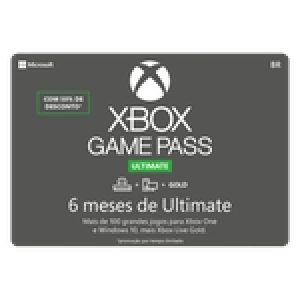 Gift Card Digital Xbox Game Pass Ultimate 6 meses