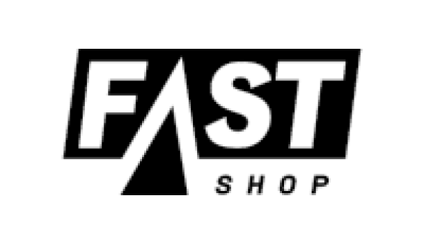 logo fast shop na cor preto