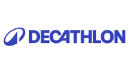 Logo Decathlon na cor azul.