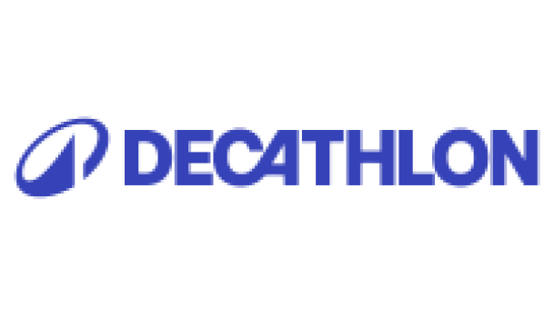 Logo Decathlon na cor azul.