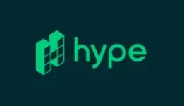 Logo Hype Games em fundo verde com a inscrição Hype.