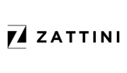 Logo Zattini com a letra "Z" em caixa alta seguida do nome da marca na cor preta.