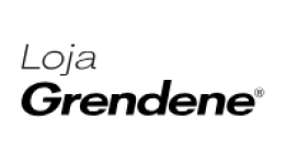 Logo Loja Grendene apresentando o nome da marca com letras na cor preta.