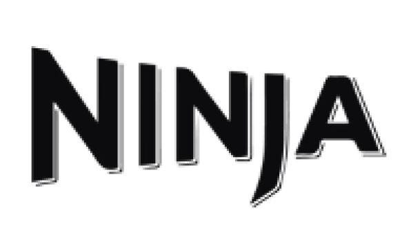 Logo Ninja com o nome da marca apresentando letras em preto.