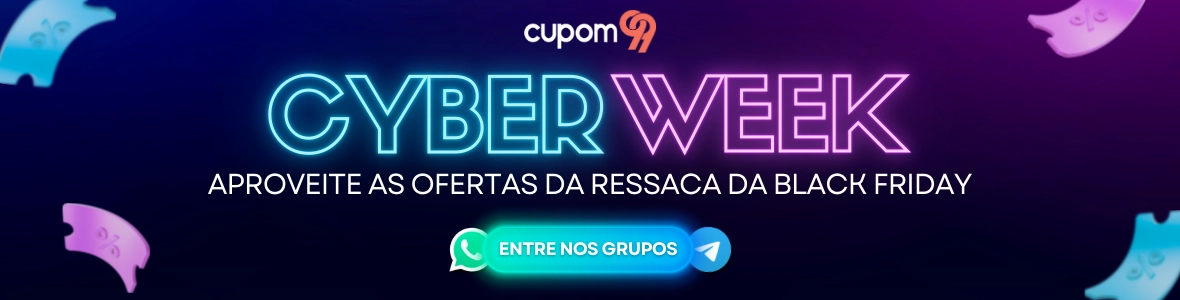 Banner Cyber Week Cupom99