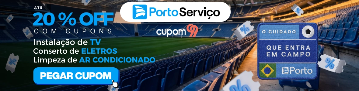Porto Serviço Cupom99 Copa 2026 1180x300